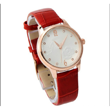 2015 pulsera de moda de cuero Lady Watch